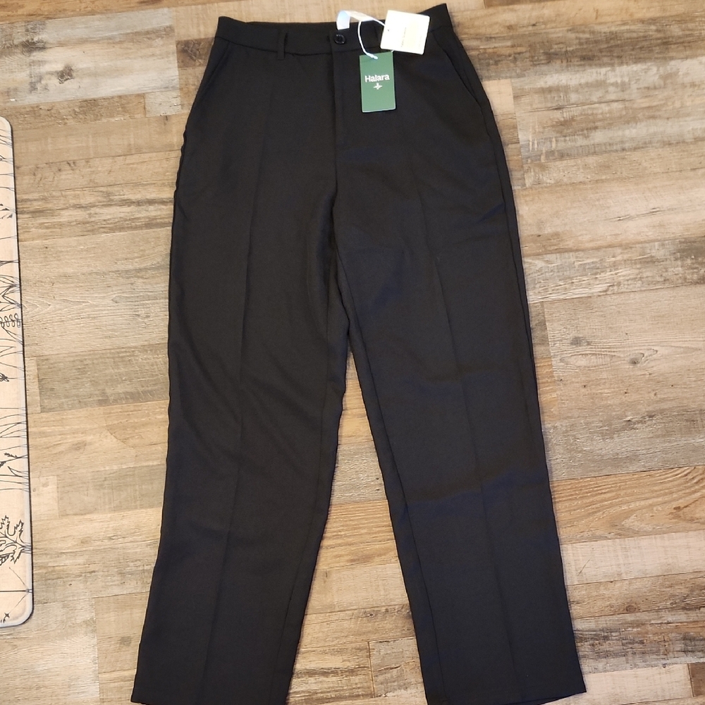 Halston Heritage Black Straight-Leg Women's Pants